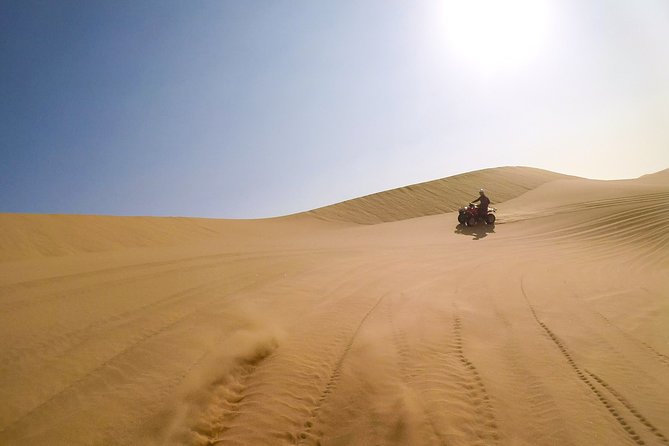 2hr COMBO - 1hr Lie-down Sandboarding and 1hr Quad Bike ride - The return quad ride and the two-hour timing