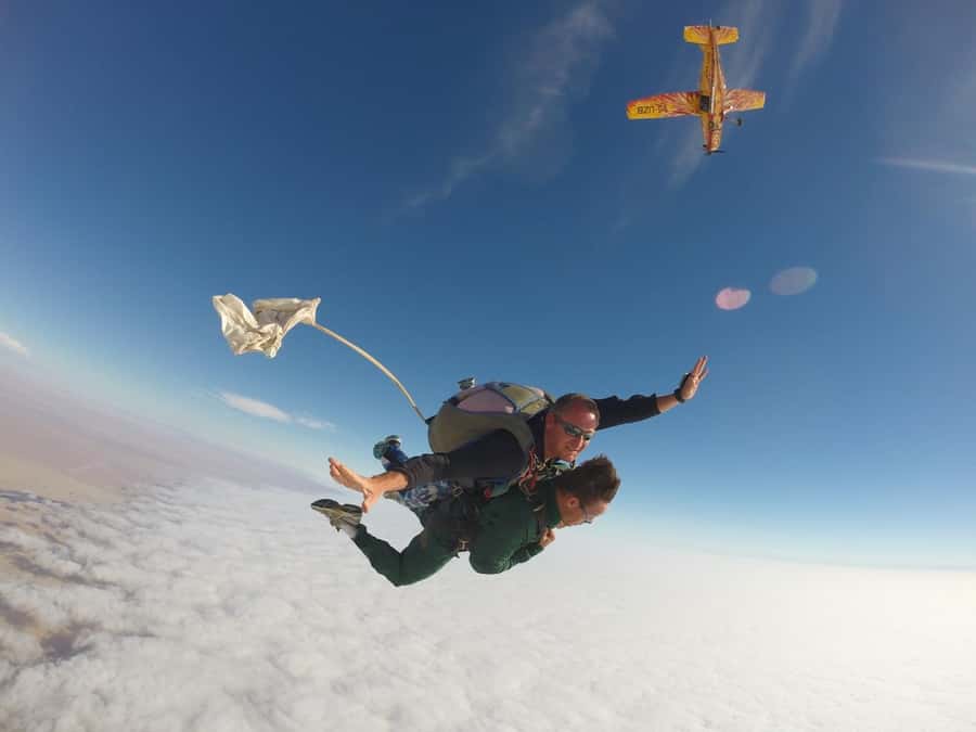 From Swakopmund: Tandem Sky Diving - The Namib Desert from a very unusual viewpoint