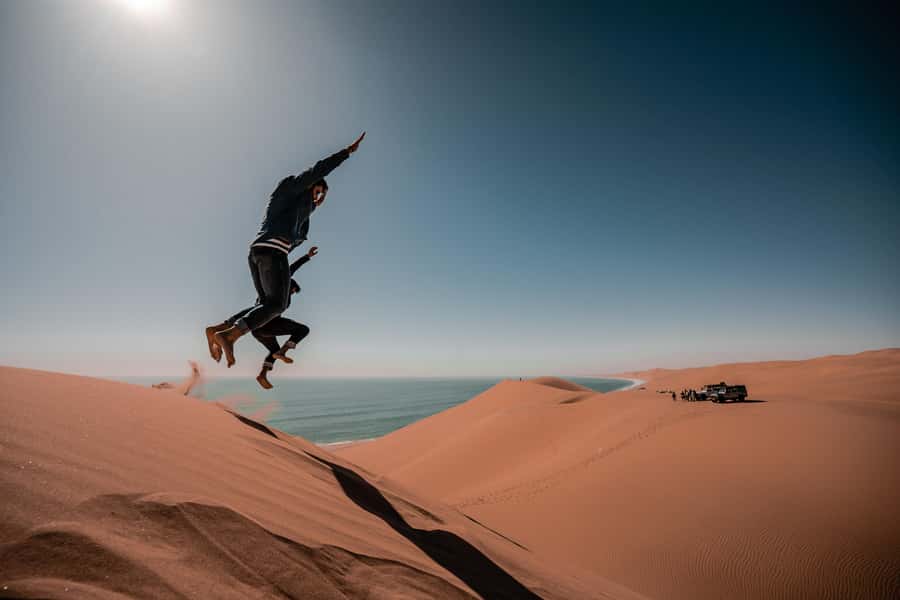 From Walvis Bay: Sandwich Harbor 4x4 Tour - Lunch with dunes on every side