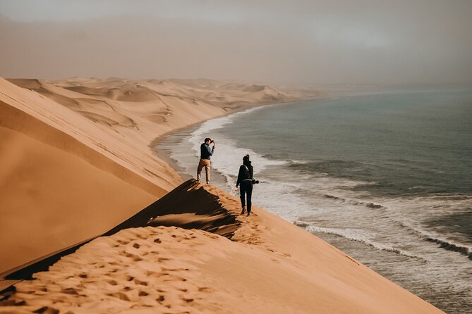 Sandwich Harbour 4x4 Guided Tour - Unforgettable Adventure - The Walvis Bay Esplanade and pink salt lakes