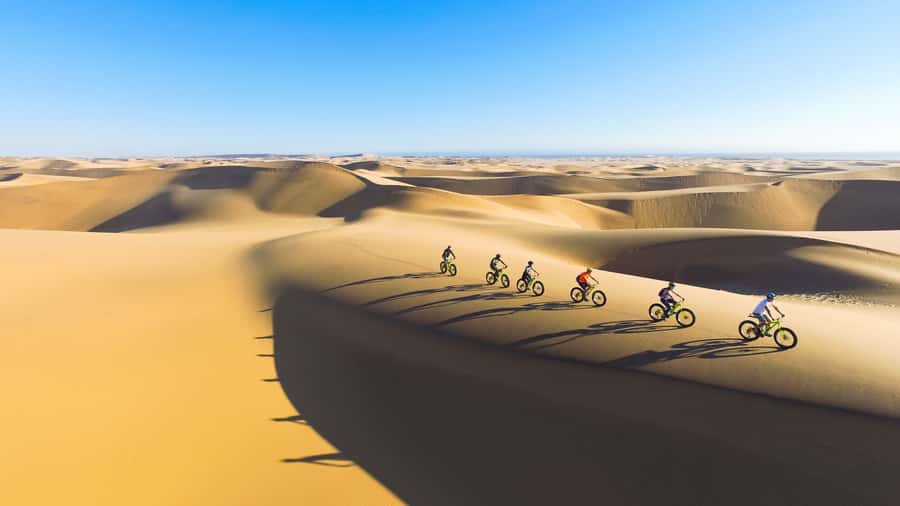 Swakopmund: Scenic Desert Bike Tour - Along the dry Swakop River bed
