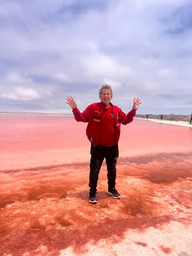 Walvis Bay: Half-Day Tour with Dune 7 and Pink Lake - The Pink Lake and the salt-pan road