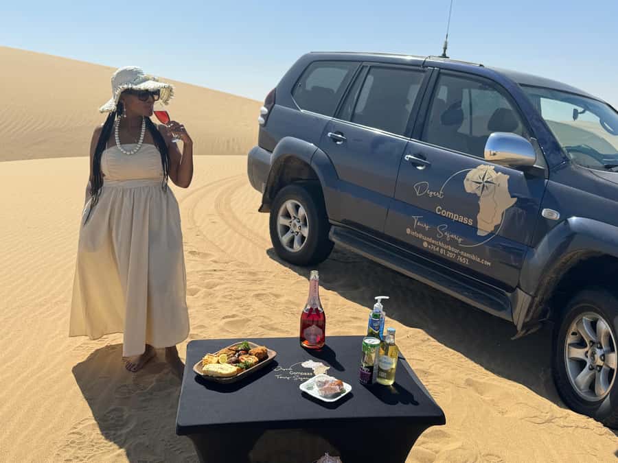 Walvisbay: Sandwich Harbour SUNSET Tour-End It Beautifully - Safety, comfort, and practical limits